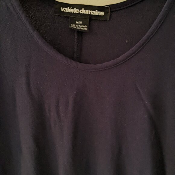 Valerie Dumaine Dolman Sleeved Top (Size M) in Deep Blue - Picture 2 of 3